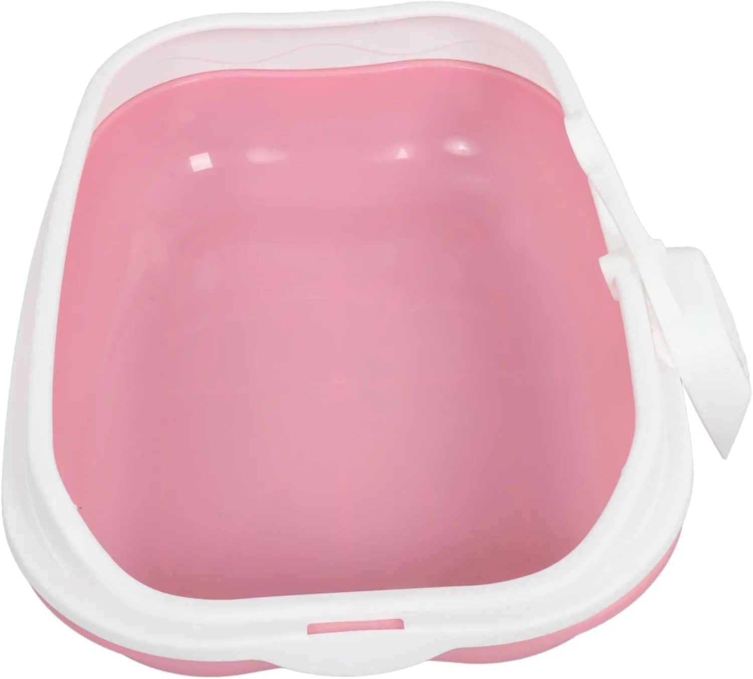 1 Set Open Top Cat Litter Box with Washable Litter Pan for Kittens and Adult Cats Durable Design for Comfortable Use and Easy Cleaning