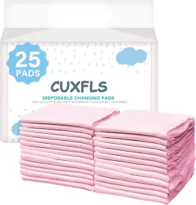 25 Pack Super Absorbent Soft Pet Training & Dog Urine Pad 23x17 Inch, Travel & Home Use for Puppy Leakage Resistant Urine Pad (Pink)