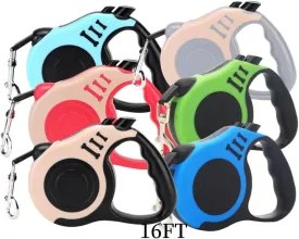 6 PCS Retractable Dog Leash,Durable and Tangle Free Pet Walking Leash for Dogs Up to 18 lbs,10 ft,Extra Small,362Tangle-Free Retractable Dog,M
