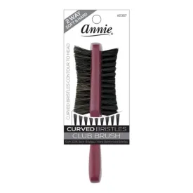 ANNIE 2ways Club Curved Bristle Brush Hard and Soft [ASSORTED COLOR] #02357