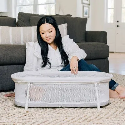 Baby Delight Snuggle Nest Portable Infant Bassinet - Driftwood Gray