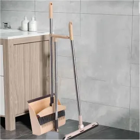 Broom and Dustpan Wiper Set for Home Cleaning Floor Dust Hair Wipe Water to Sweep Garbage Scoop House Kitchen Magic Brush Broom and Dustpan Broom and Dustpan Combo (Color : 2 (3 Pcs)