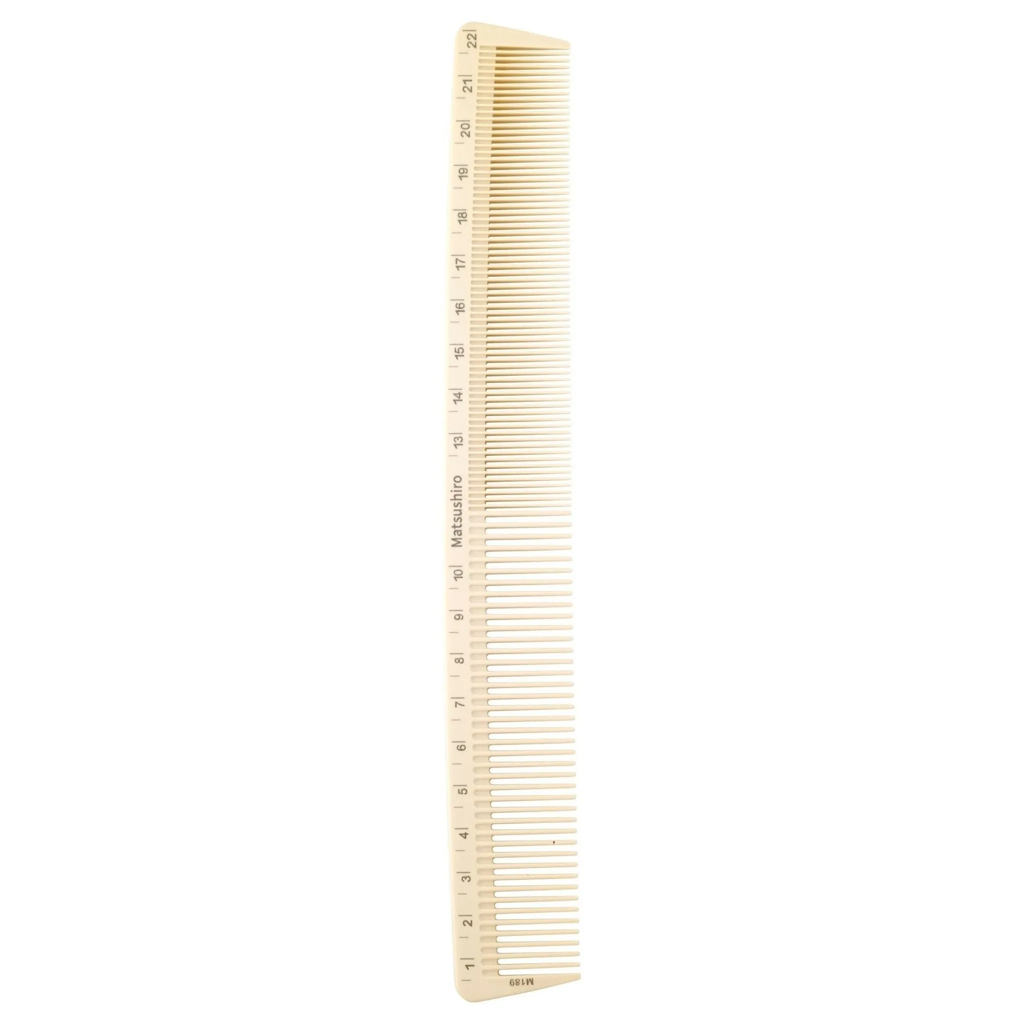 Carbon Comb - 9" long with Measurement Numbers on Both Sides.