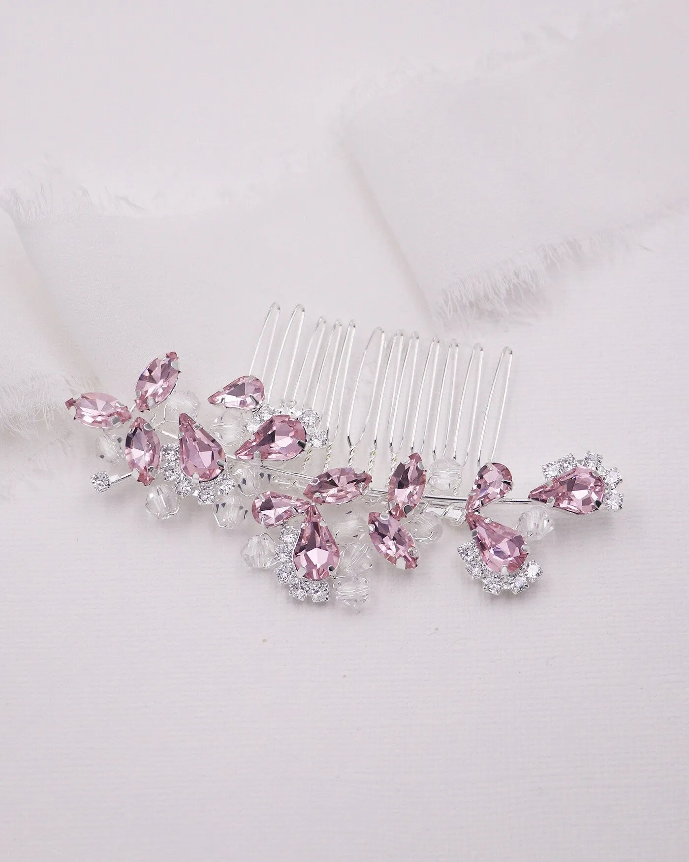 Carla Pink Wedding Comb