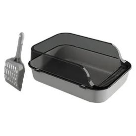Cat Litter Box, Open Top Pet Litter Tray, Kitty Litter Pan, Easy to Clean, Cat Toilet Kitten Potty Toilet for Rabbit Kitten Litter Box
