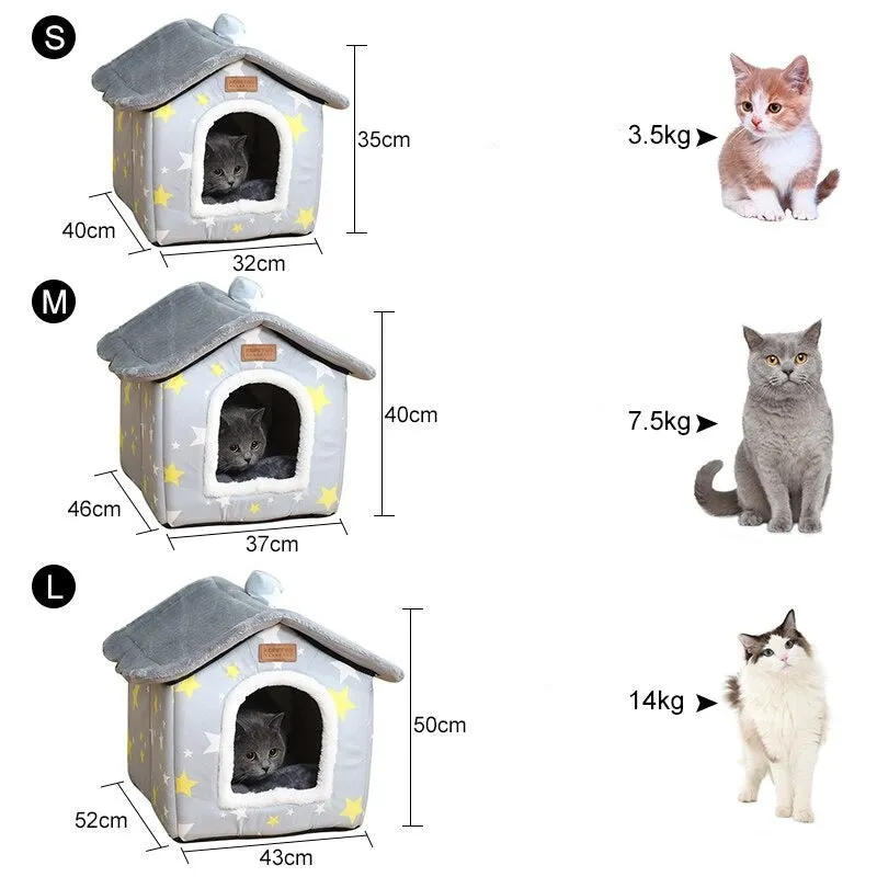 Cat Nest Removable Washable House