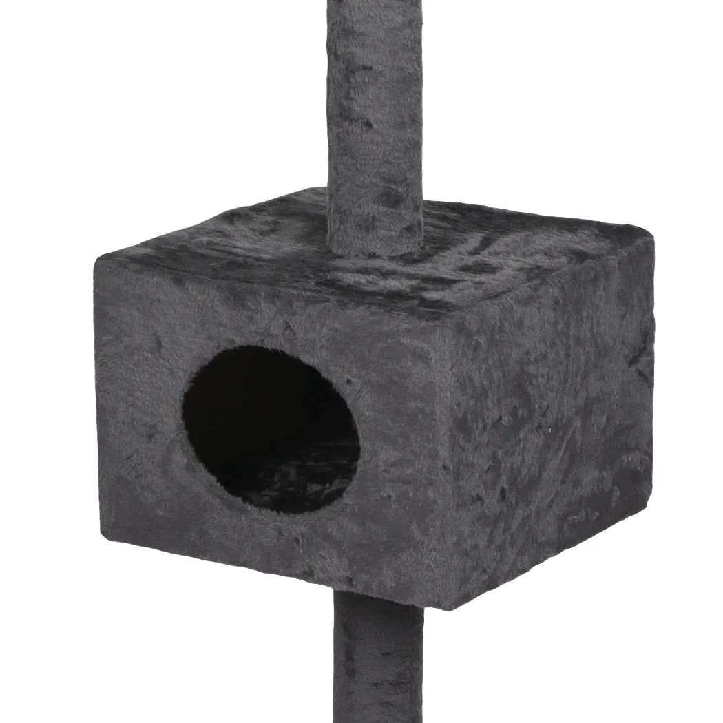 Cat Scratching Post Tree Condo Furniture Scratch Adjustable Height 248-288 - Grey