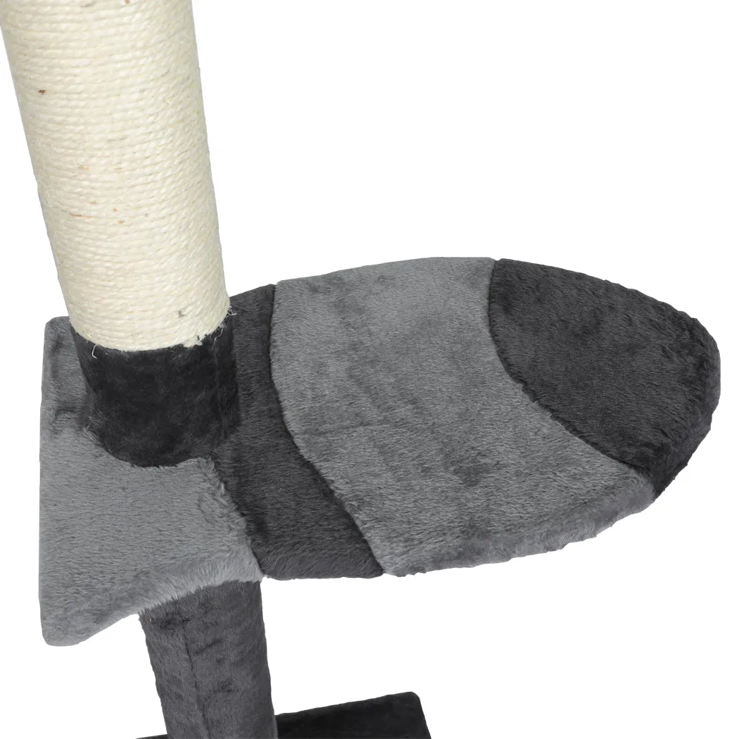 Cat Scratching Post Tree Condo Furniture Scratcher Tower 228-288 High - Grey - Grey