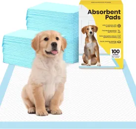 Dog Pee Pads: Super Absorbent & Leak-Proof Puppy Pads - Thicken Disposable Dog Training Pads Potty Pads for Dogs - Pee Pads for Doggie Cats Rabbits Quick Dry 24''x24'' Pack of 100