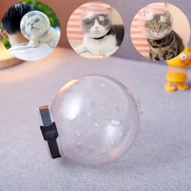 Grooming Mask Cat Muzzle- Anti-Bite Breathable- Mask Anti-Licking Protect- Space Hood Mask Cover Muzzle -Cat Bath