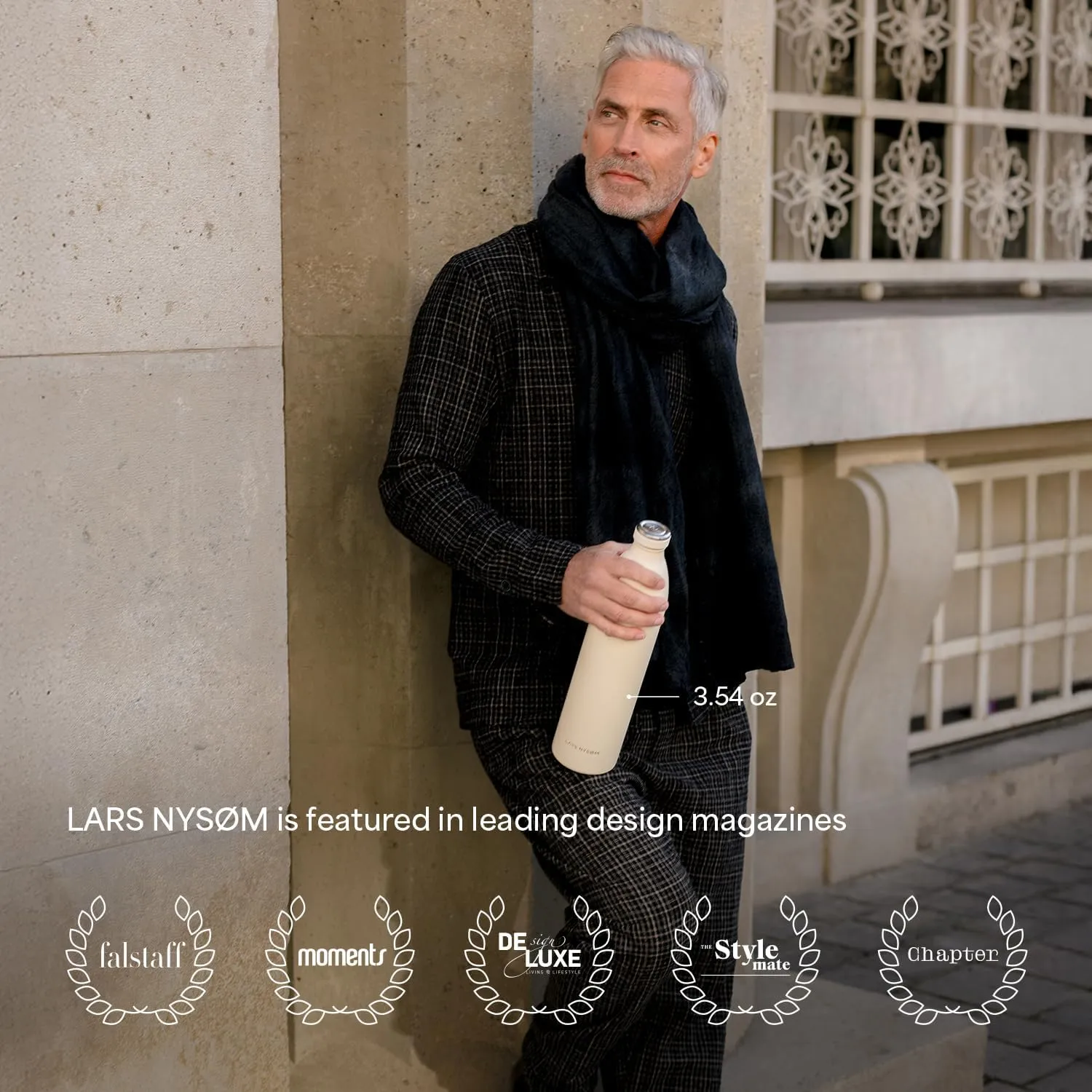 LARS NYSM Stainless Steel Insulated Water Bottle 12oz 17oz 25oz 34oz 51oz | Insulated Thermo Flask for Hot and Cold Beverages | Leakproof Drinking Bottle (Aqua Turquoise, 11.9oz)