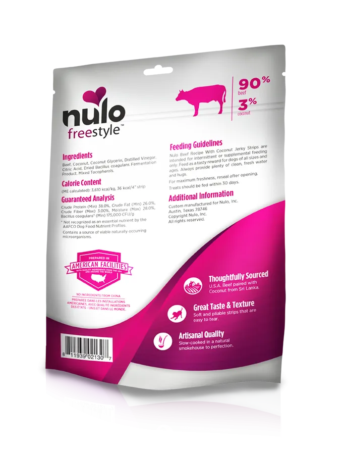 Nulo Freestyle Jerky strips - Beef With Coconut Recipe