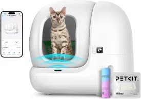 PETKIT Automatic Self-Cleaning Cat Litter Box for Multiple Cats, App Cotrol, Hands-Free