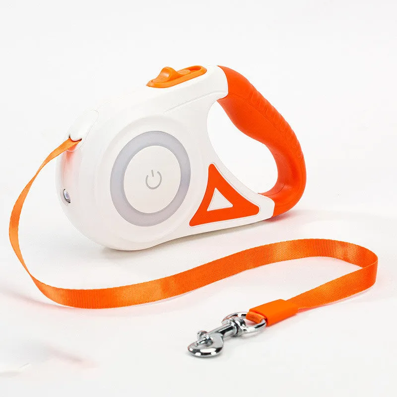 Retractable Dog Leash W Spotlight