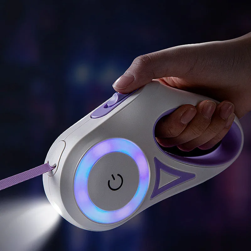 Retractable Dog Leash W Spotlight