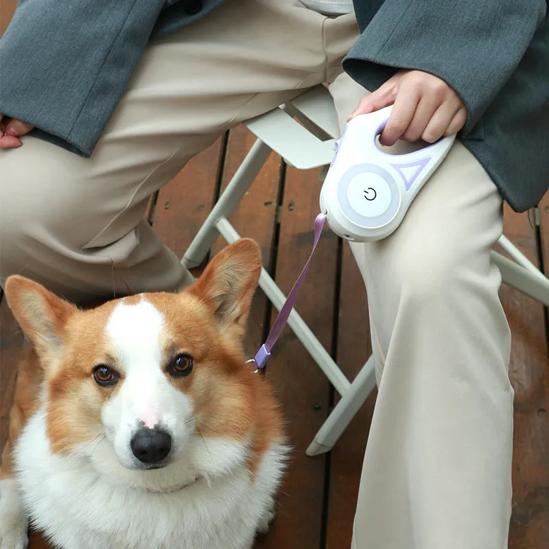 Retractable Dog Leash W Spotlight