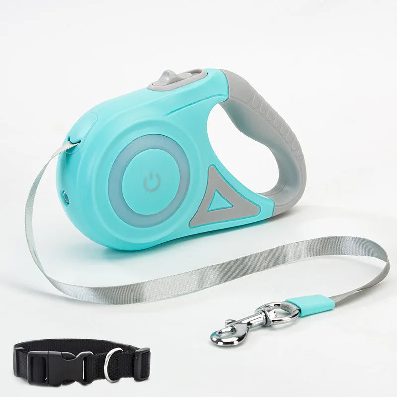 Retractable Dog Leash W Spotlight