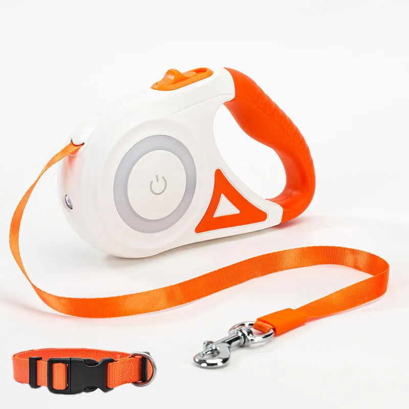 Retractable Dog Leash W Spotlight
