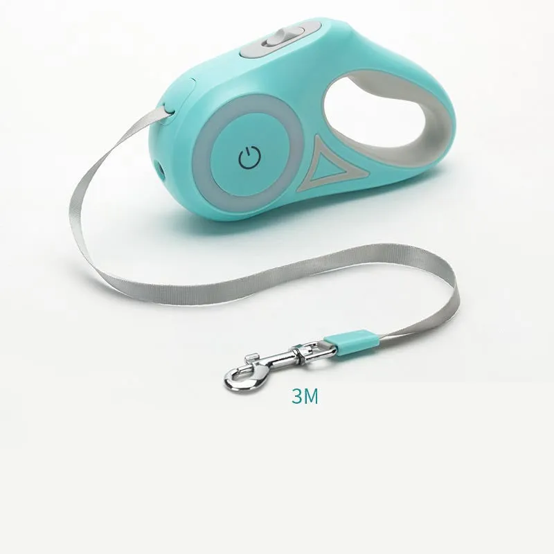 Retractable Dog Leash W Spotlight