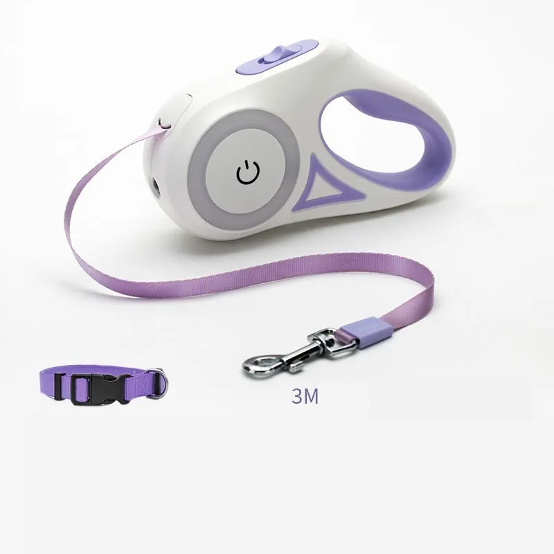 Retractable Dog Leash W Spotlight