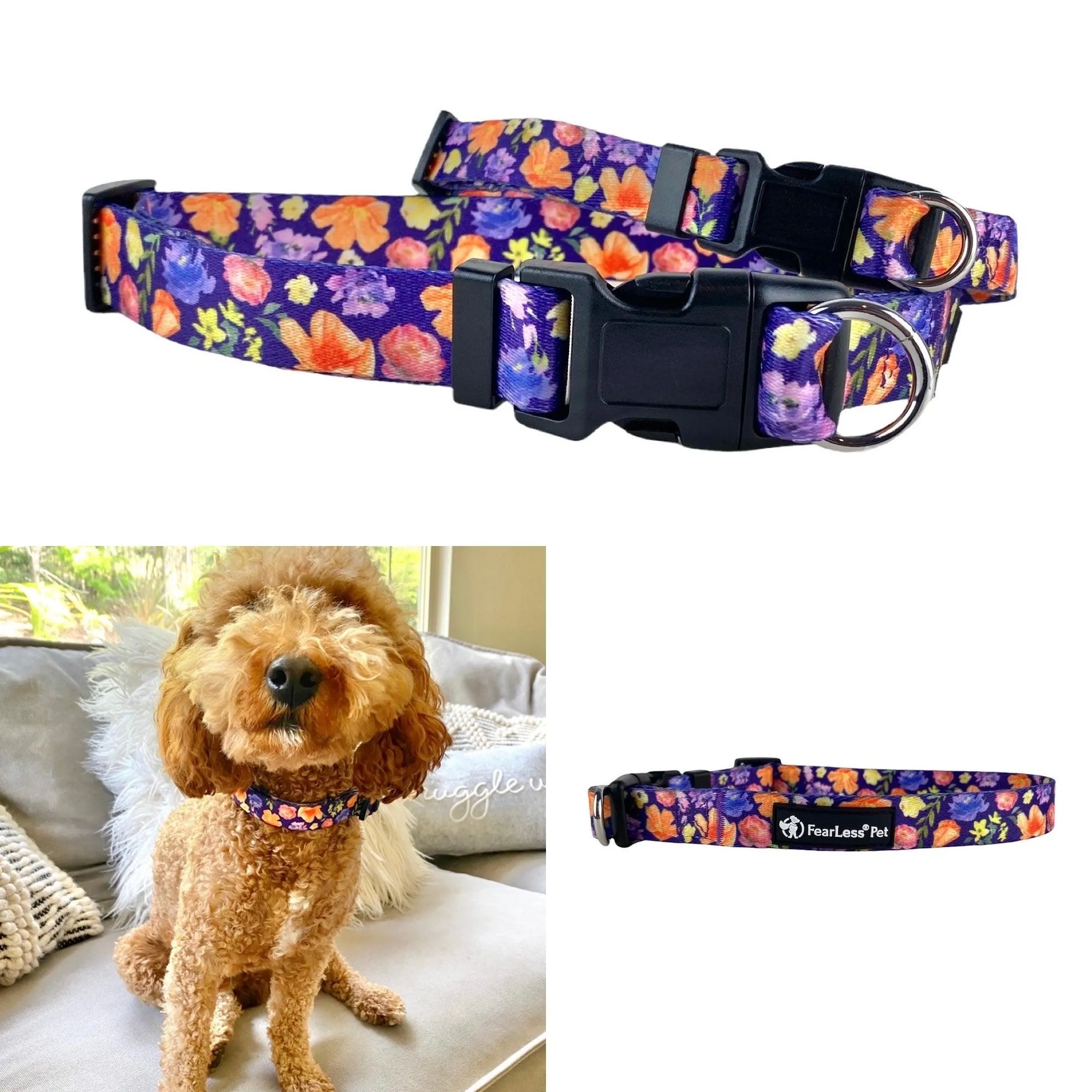 Safe Cinch Collar - Poppies