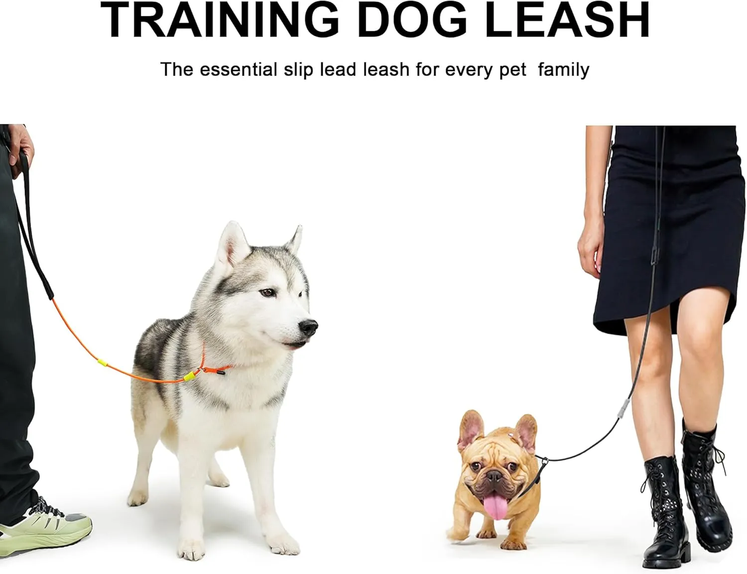 Slip Leads for Dogs,Top Speed Training Dog Leash,2-in-1 Slip Collar Dog Training Lead & Collar,4ft Thin Slip Lead,Small Medium or Large Dogs(Blue1.2M Long)