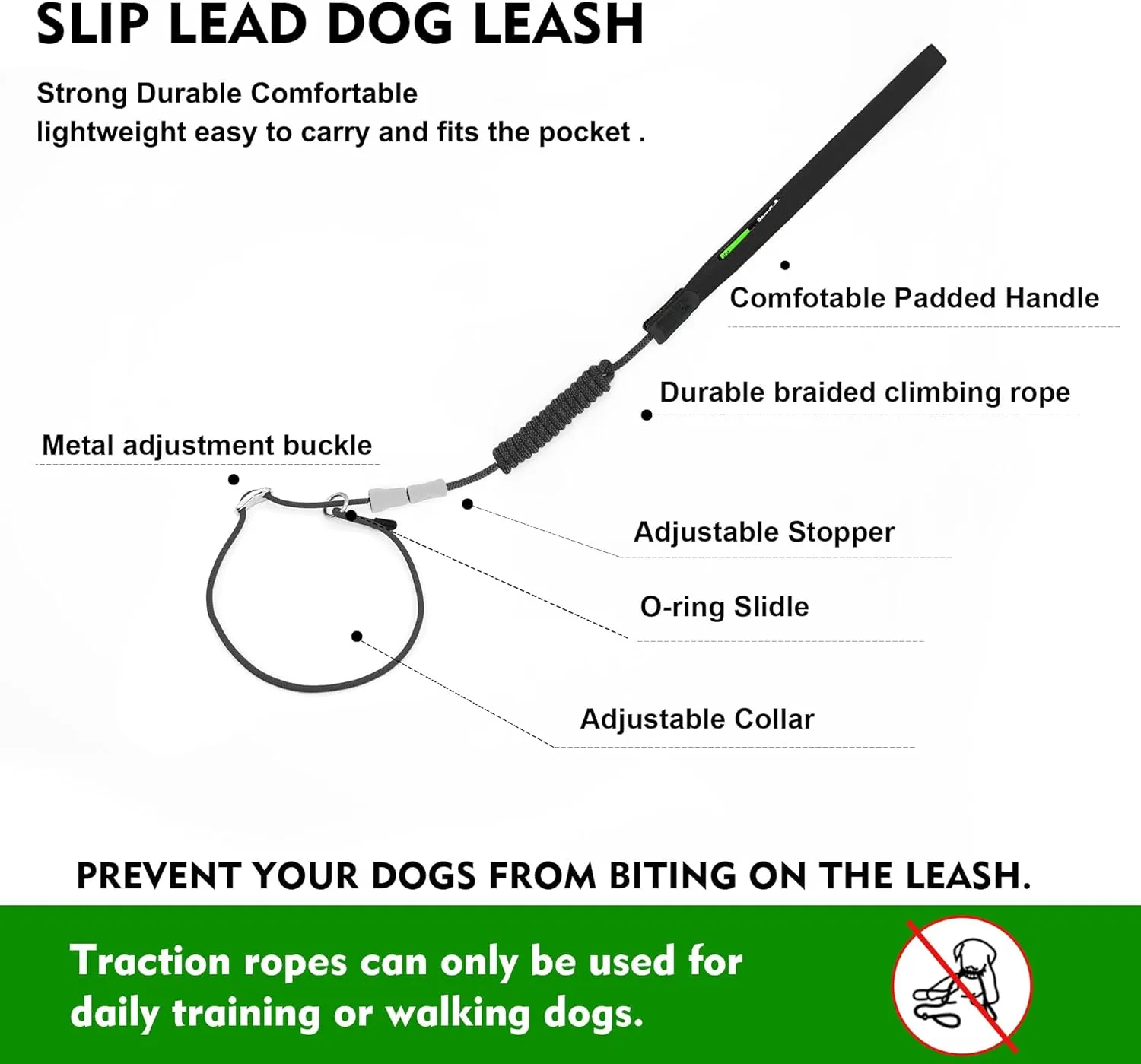 Slip Leads for Dogs,Top Speed Training Dog Leash,2-in-1 Slip Collar Dog Training Lead & Collar,4ft Thin Slip Lead,Small Medium or Large Dogs(Blue1.2M Long)
