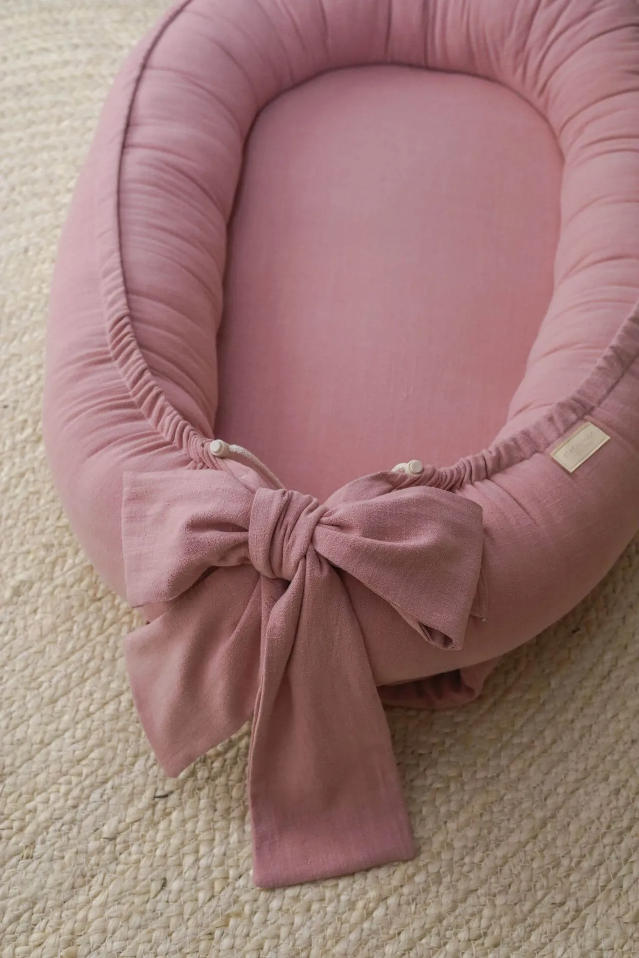 Soft Linen Handmade Baby Nest - Magnolia