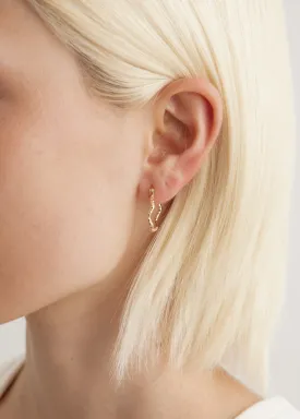 Wave Hoop Earrings