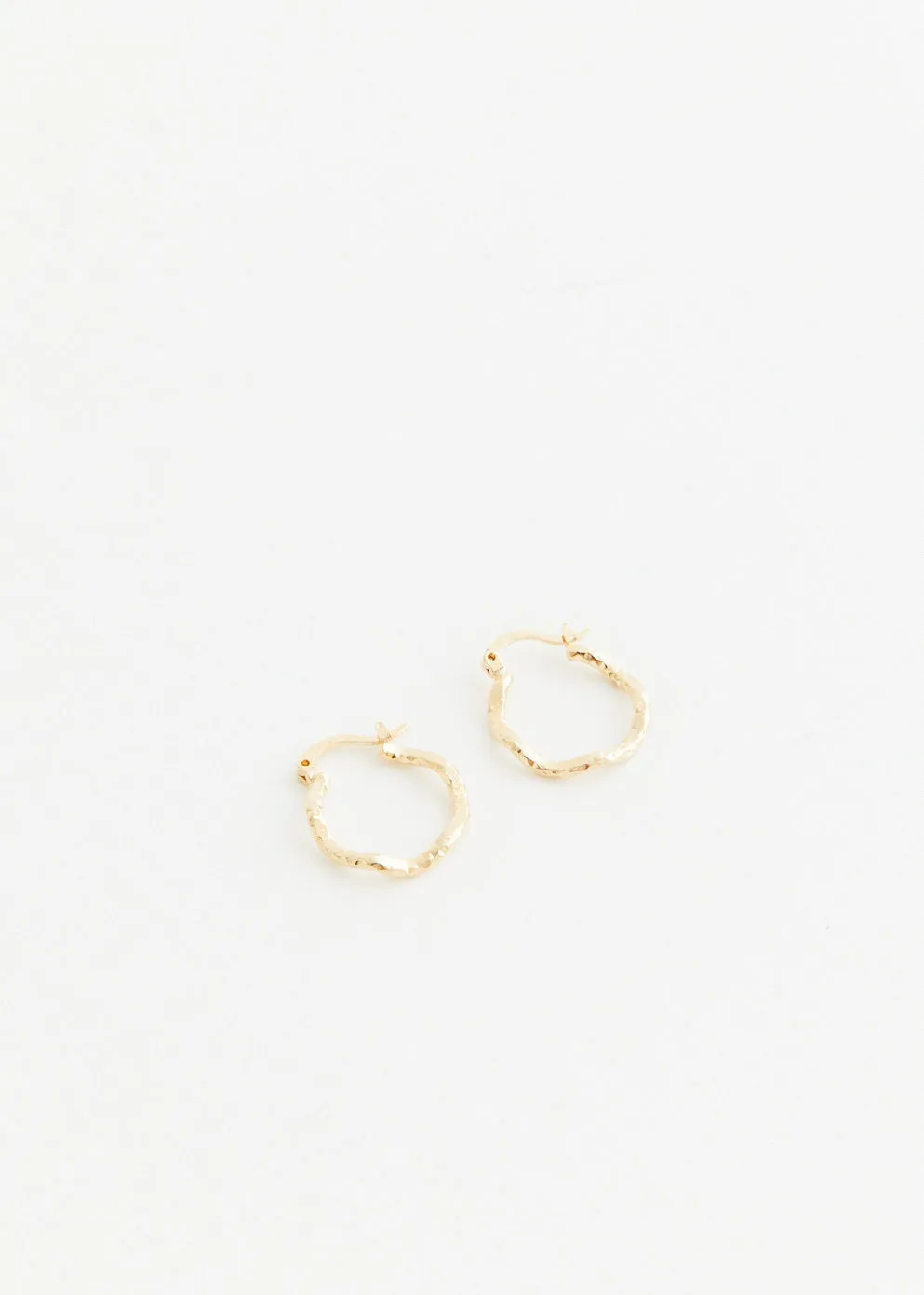 Wave Hoop Earrings